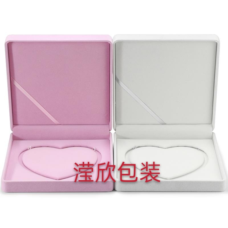 Velvet pearl necklace box jewelry package gift box