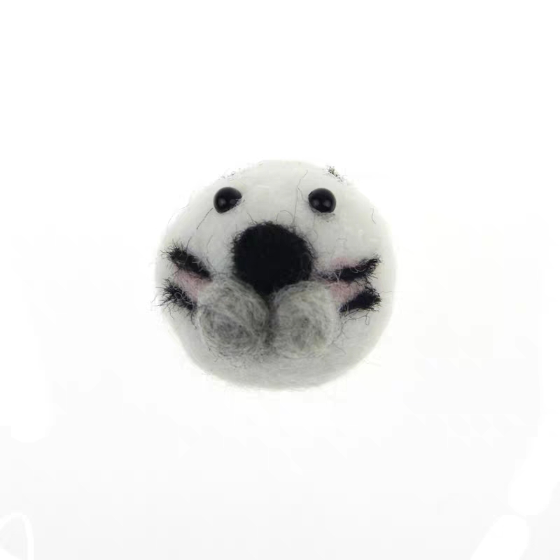 Zaxi accessories, wool felt, Poke Poke Fun, sea lion children's toys, headwear, animal head pendants, materials, DIY jewelry accessories Application Scenario