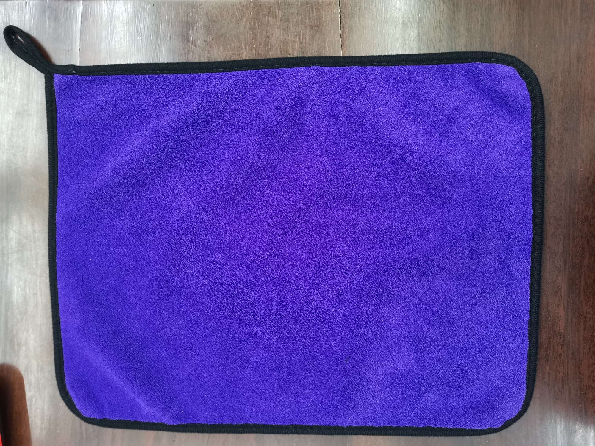 Youdaoplaceholder0 LZ-151 Jieli bamboo thickened high-density edge-wrapped absorbent towel for art, watercolor oil painting, watercolor painting, special for erasing pen, purple and gray beautiful towel, hanging rope design, 800k34*40 Specification image