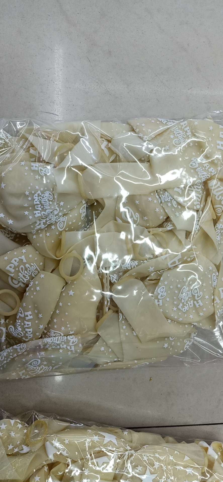 Transparent birthday balloon