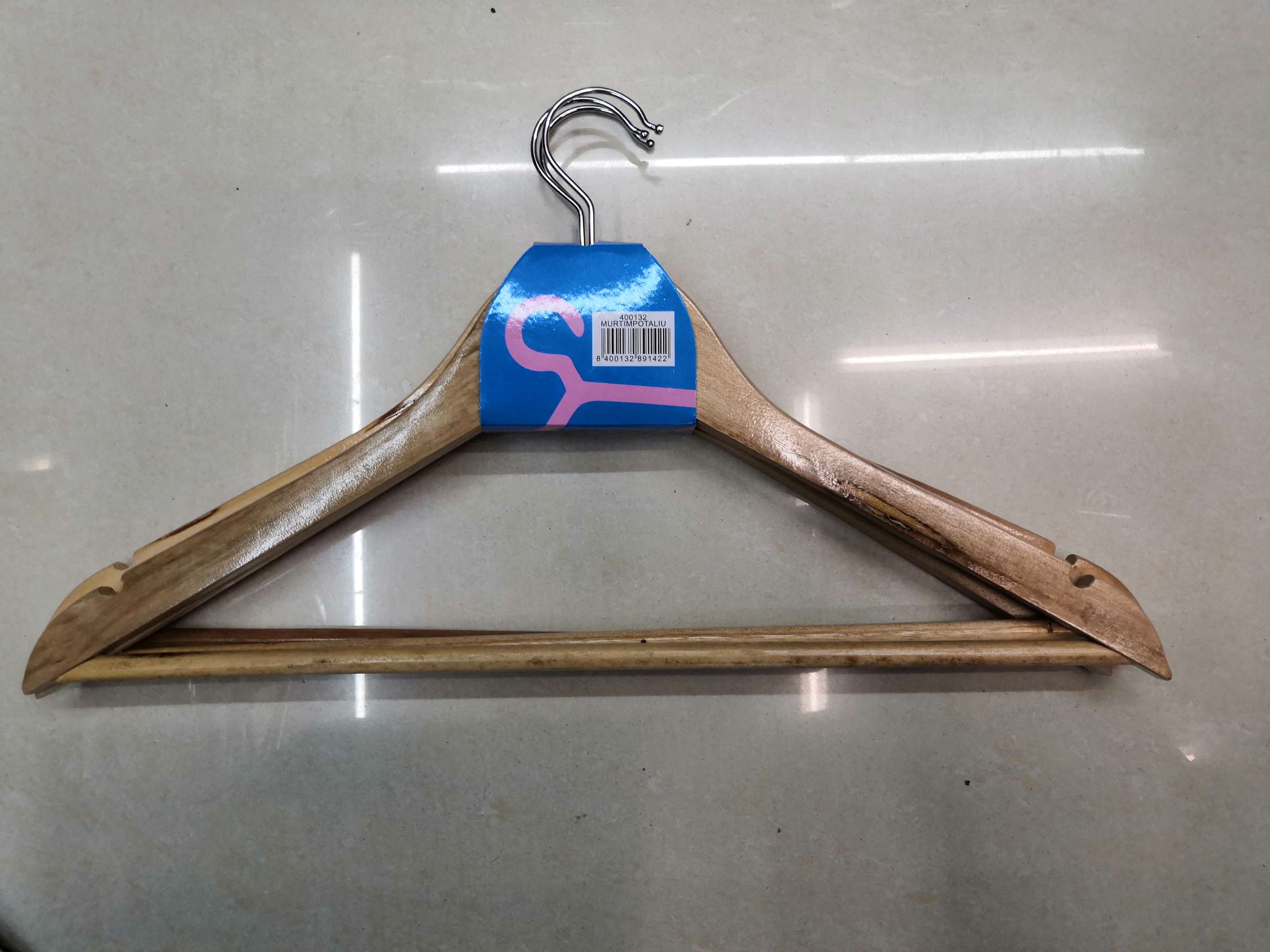 衣架/植绒衣架/木质儿童衣架/衣服架/晾衣架细节图