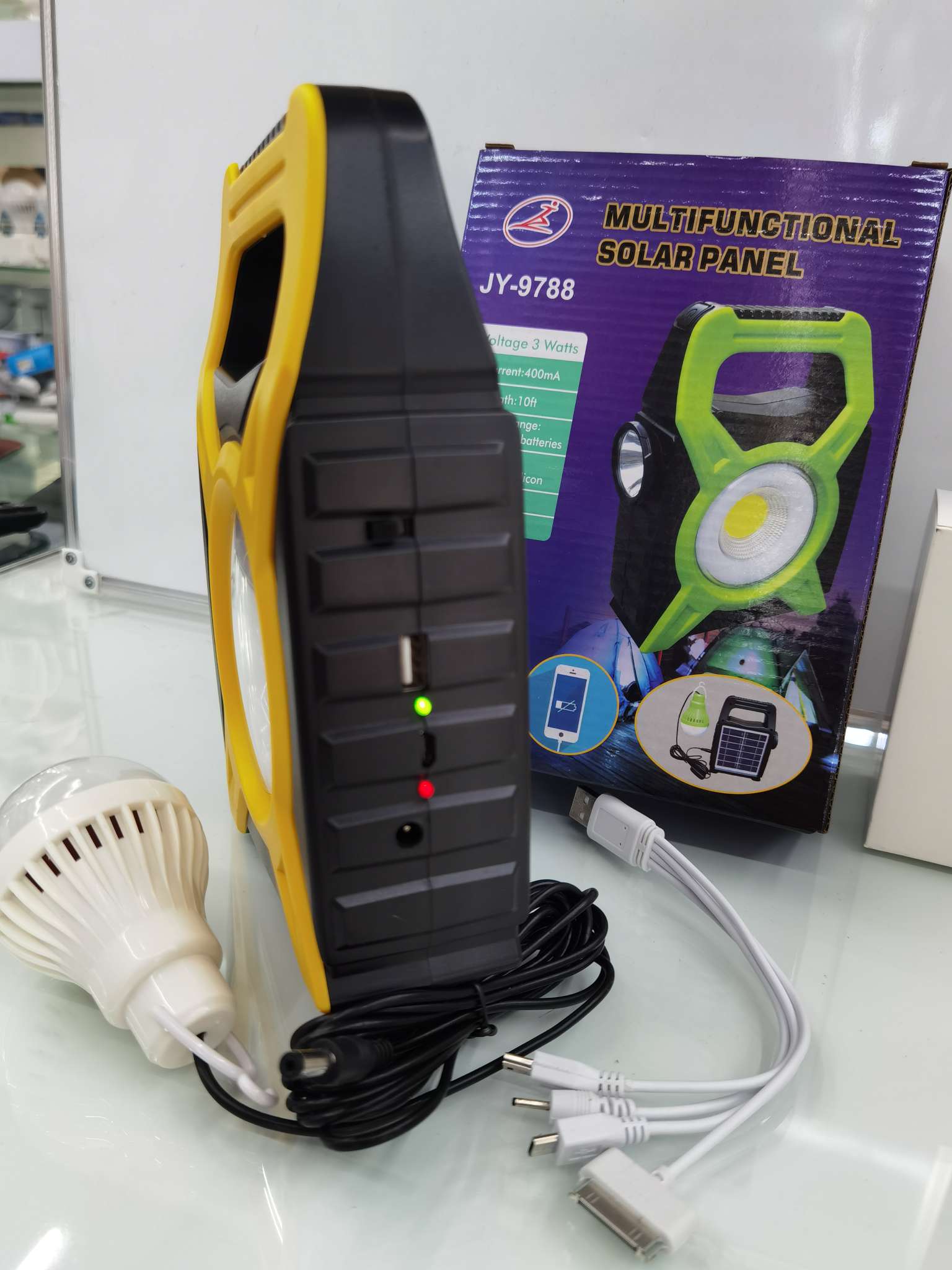 LED solar charging lamp details Picture