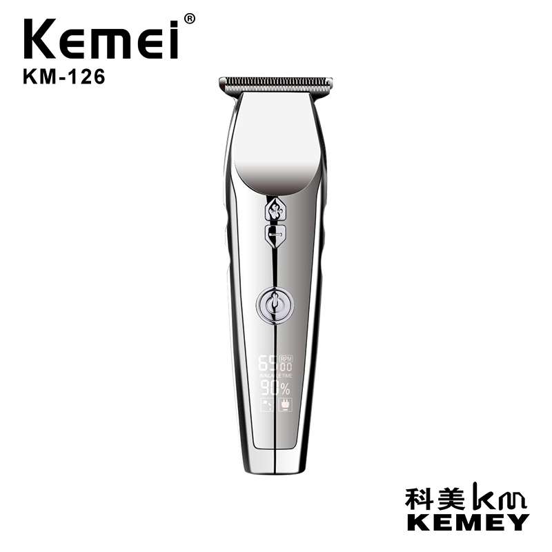 Comey KM-126 Carbon steel head speed adjustment LCD display for domestic hair clippers thumbnail