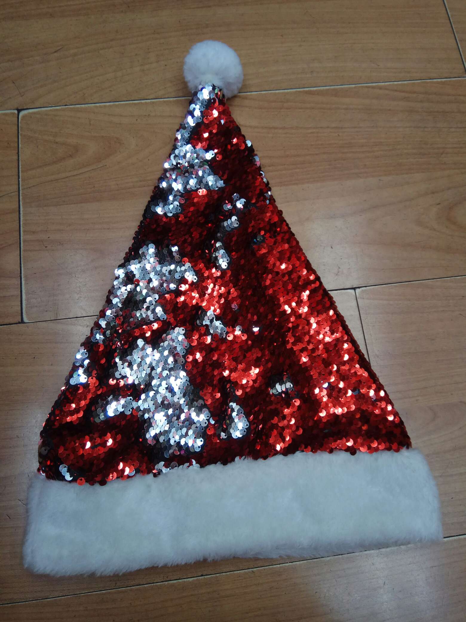 Christmas sequined hat