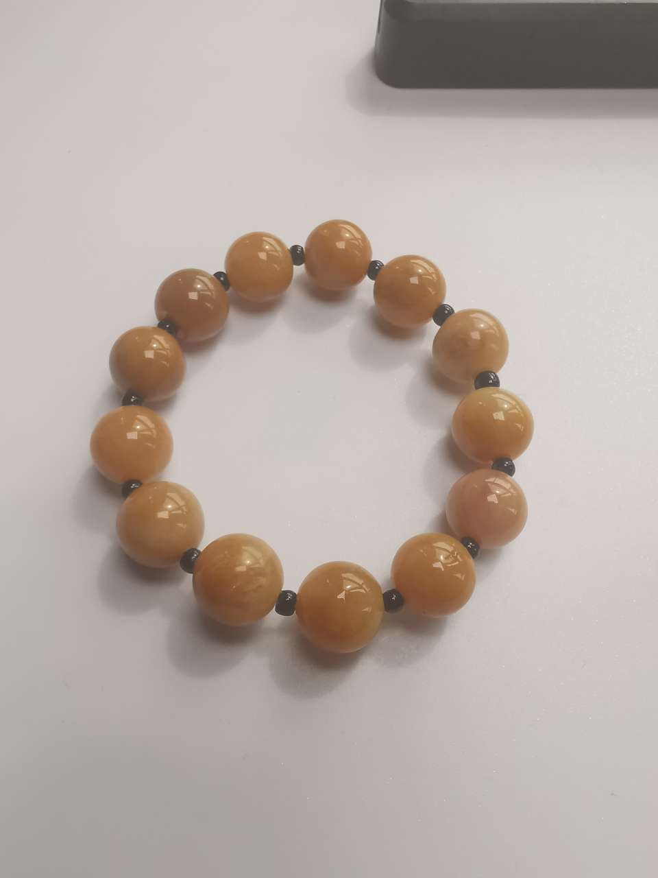 Natural genuine golden thread jade men's and women's bracelets, ancient-style jade raw stone bracelets