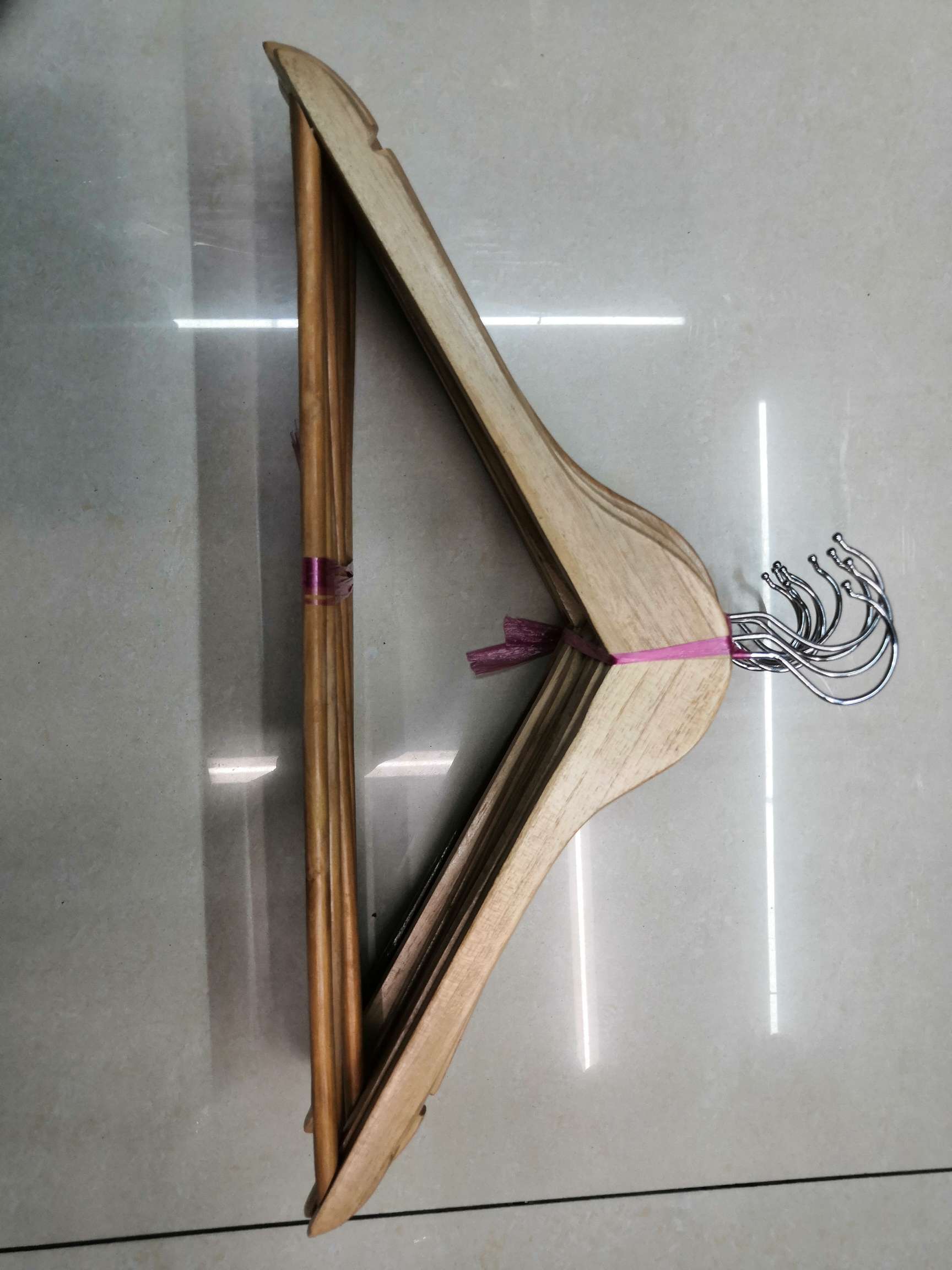 衣架/植绒衣架/木质儿童衣架/衣服架/晾衣架产品图