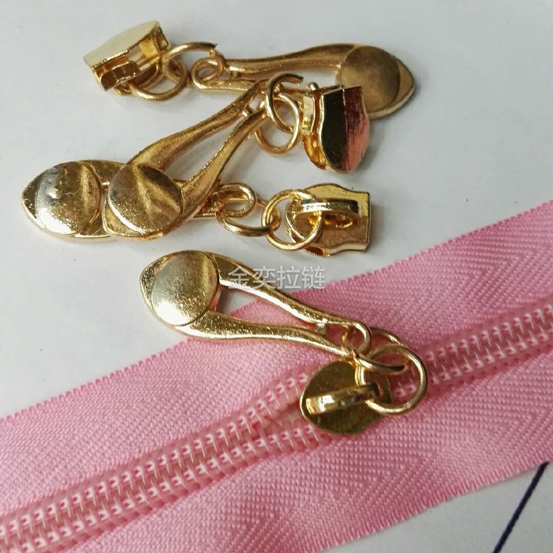 5#尼龙挂白浅金镂空领带 箱包服装家纺通用