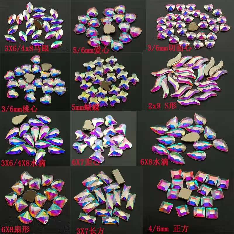 The material and accessories of the bracelet are flat-bottomed hand-sewn with AB color