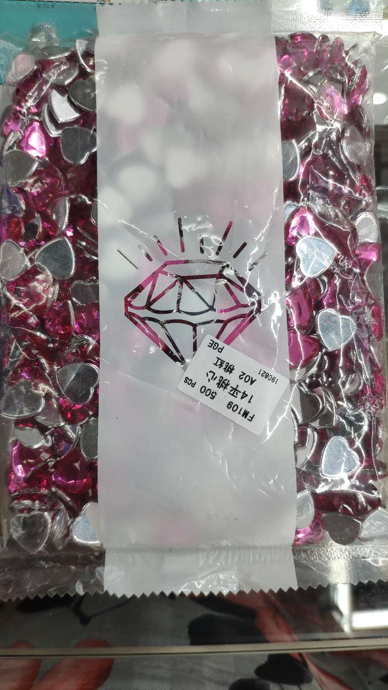 Manufacturers direct Fengming acrylic 14 flat heart thumbnail