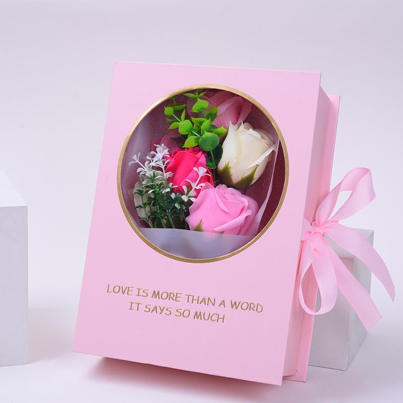 跨境销售七夕教师节节日赠品创意礼物香皂玫瑰花详情图4