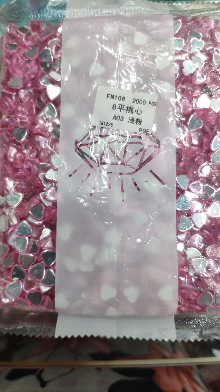 Manufacturers direct Fengming acrylic 8 flat heart thumbnail