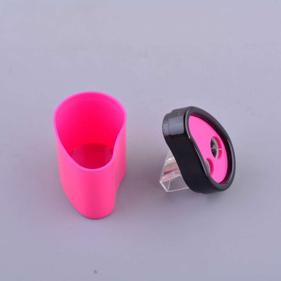 Factory direct sales of comma-shaped double-hole pencil sharpeners, office pencil sharpeners, with favorable prices Specification image