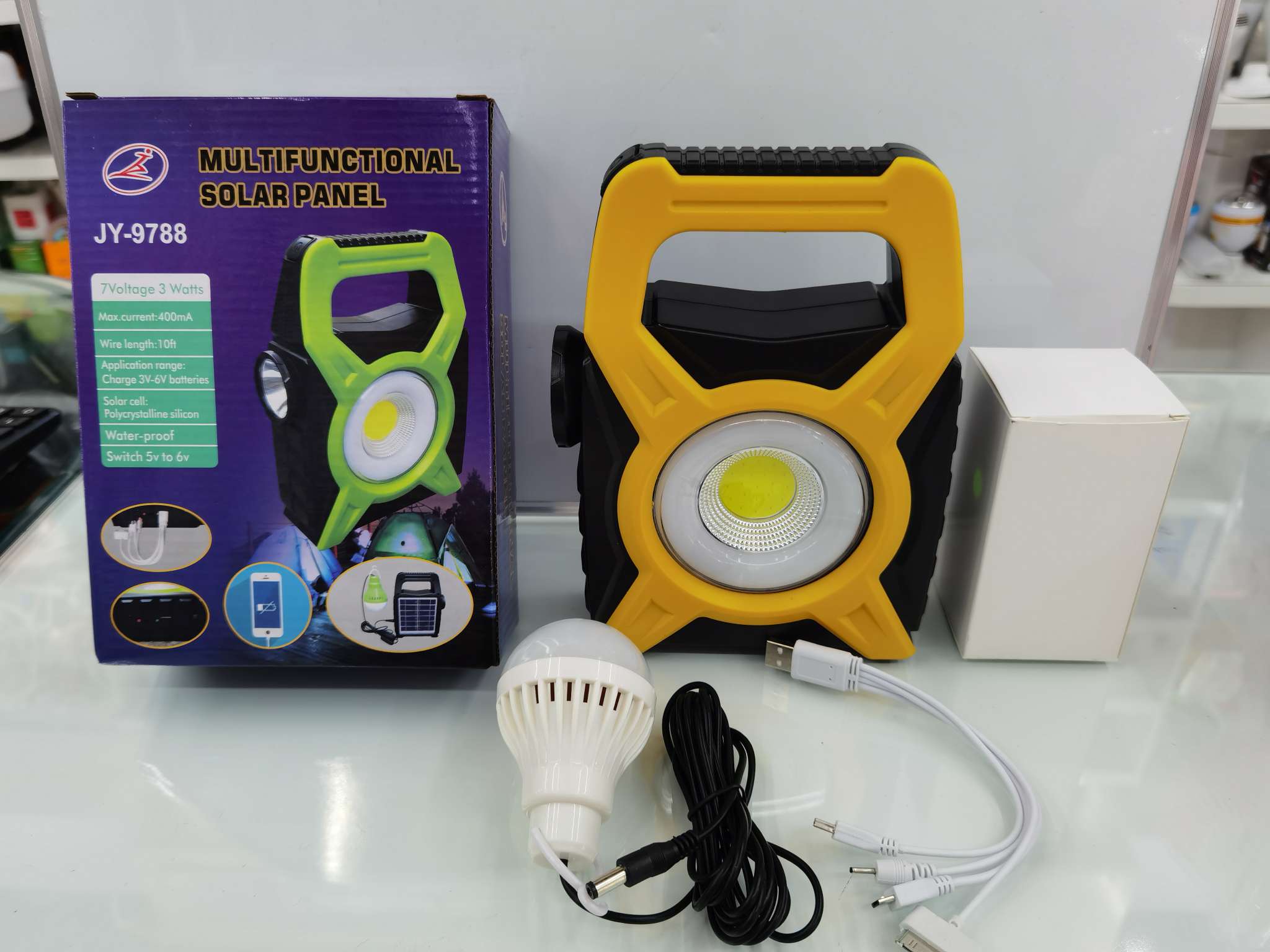 LED solar charging lamp