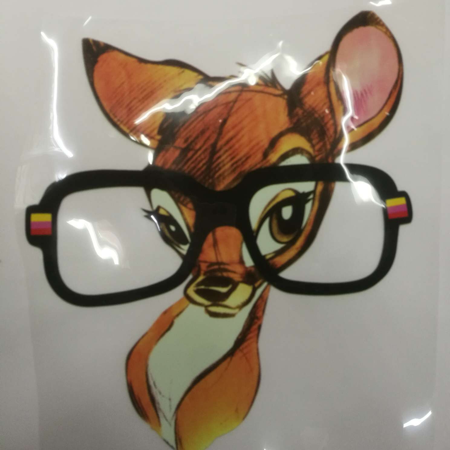 服装辅料 服装配件 韩国柯式热转印烫画 烫图白底实物图