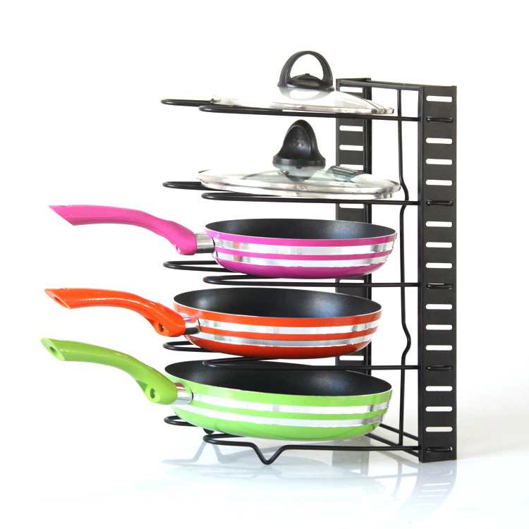 Adjustable Kitchen Shelf Storage Multi-Layer Kitchen Utensils Cutting Board Cutting Board Pot Lid Pot Rack Manufacturers Direct Sales