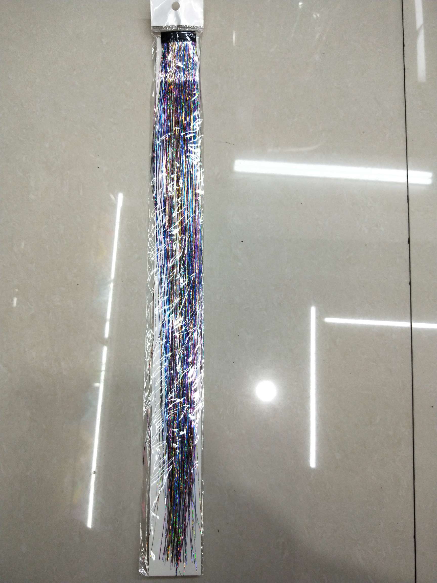 Laser filament mixed color single clip hair extension