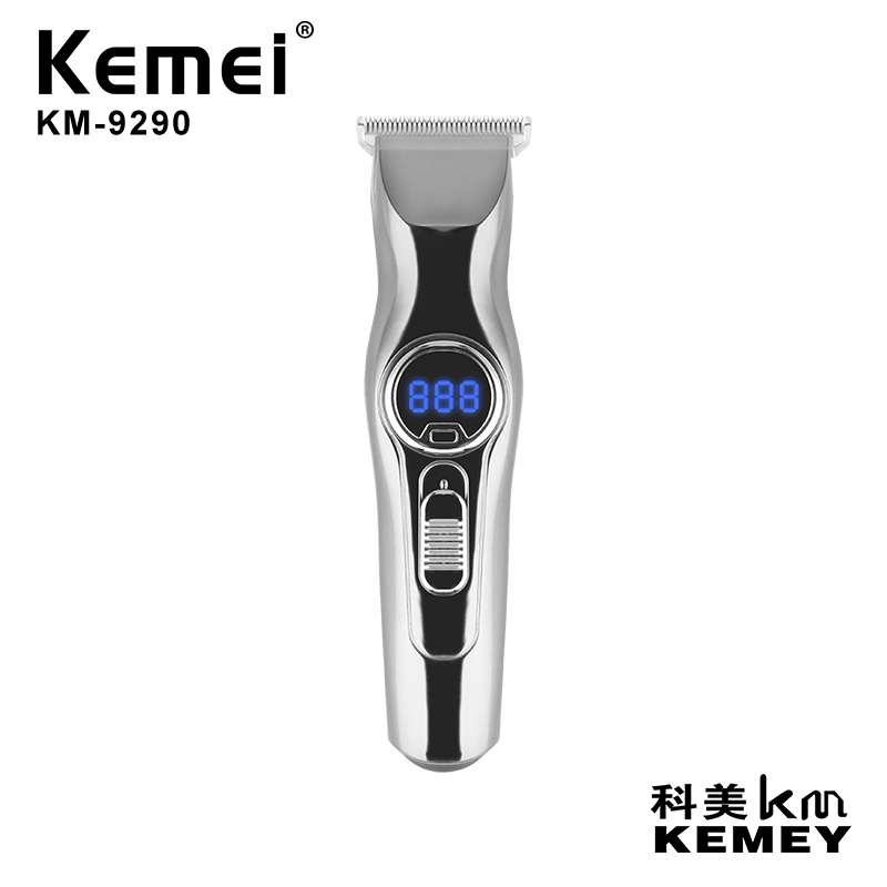 Km-9290 Male hairdress-clipping two speed LCD display shows the power of USB charging