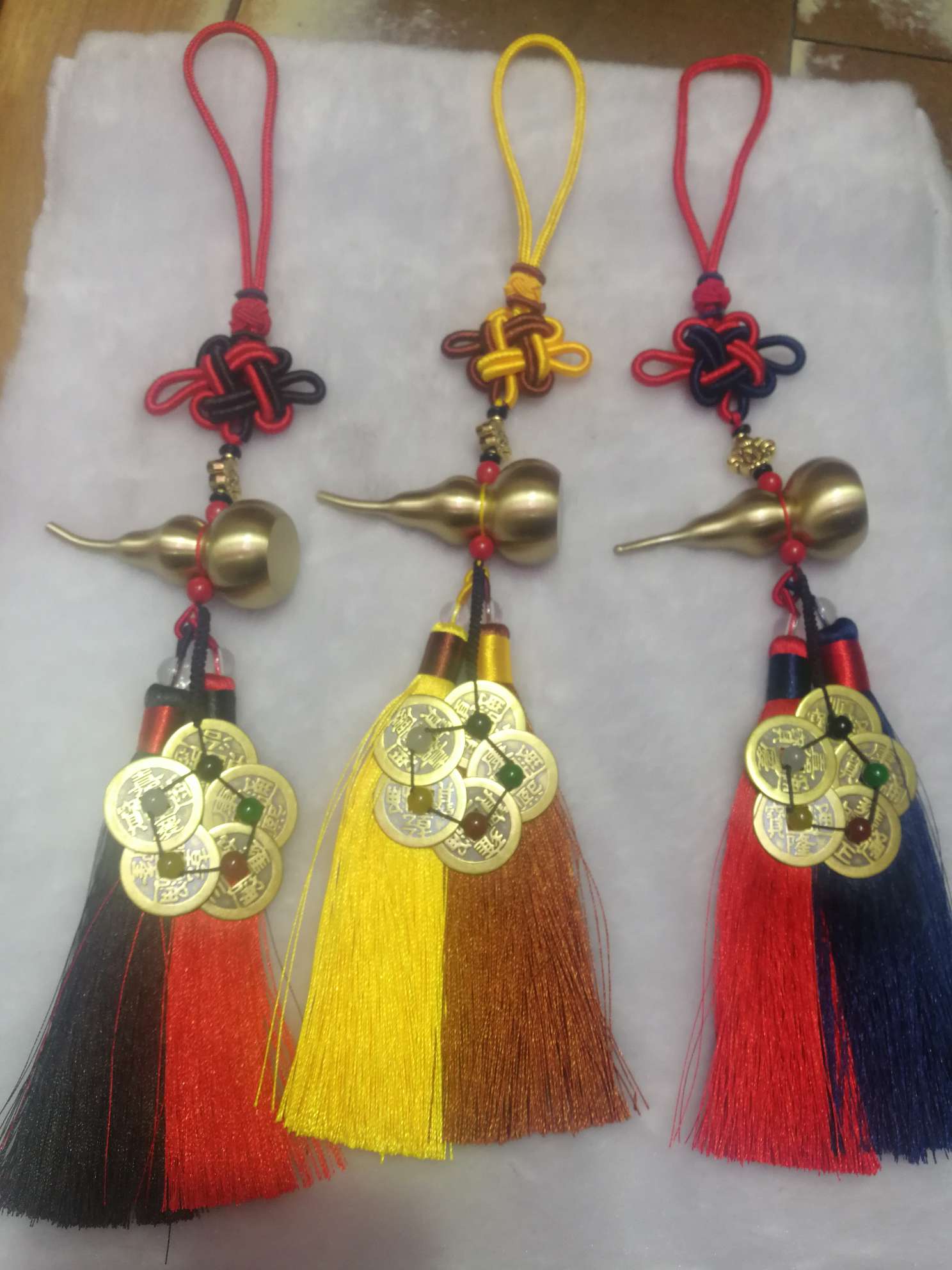 Pure copper brushed sealed oil hoist car hanging, Five Elements and Five Emperors coin car hanging! details Picture