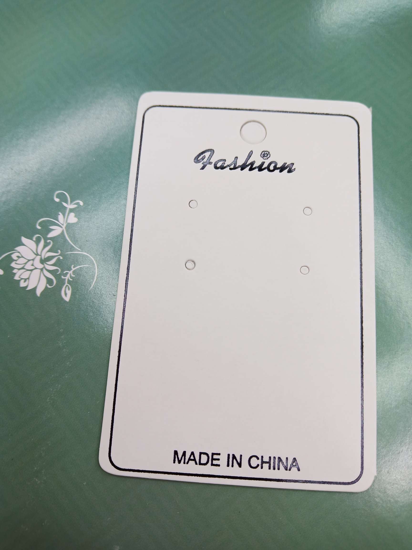 350 grams of paper 5 spot fashion jewelry earring card Ⅹ 8.5 second to the hole can be customized thumbnail