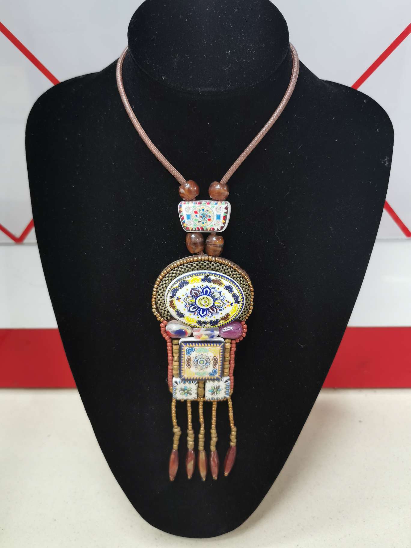 民族风毛衣链项链