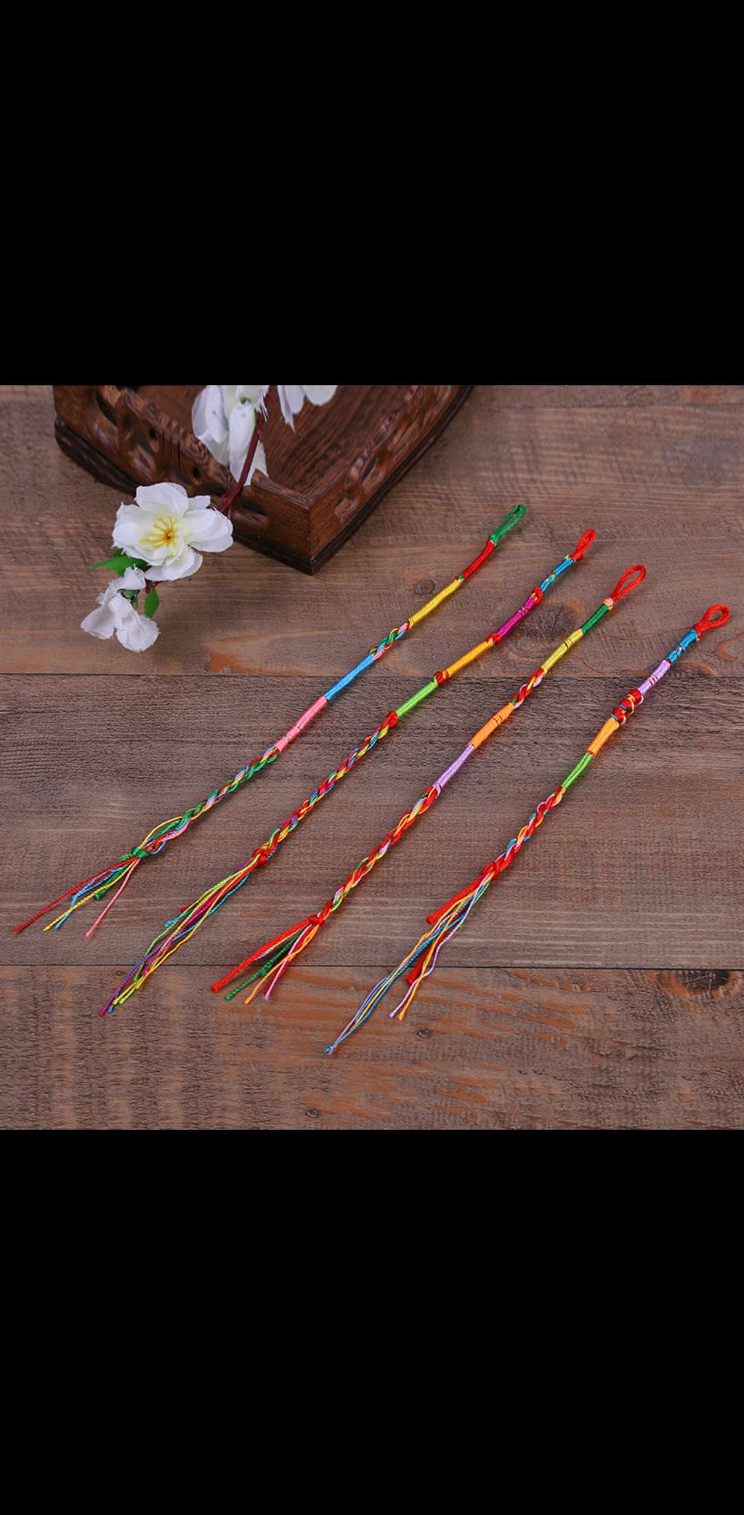 Colorful Dragon Boat Festival bracelet, purely hand-woven bracelet Item Picture