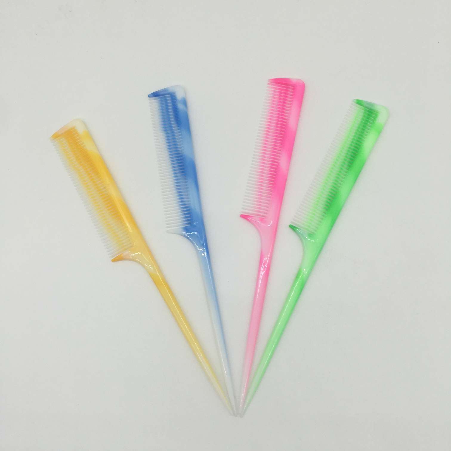 厂家直销尖尾梳塑料梳挑梳双色 网商赠品佳选美发工具美发用品细节图