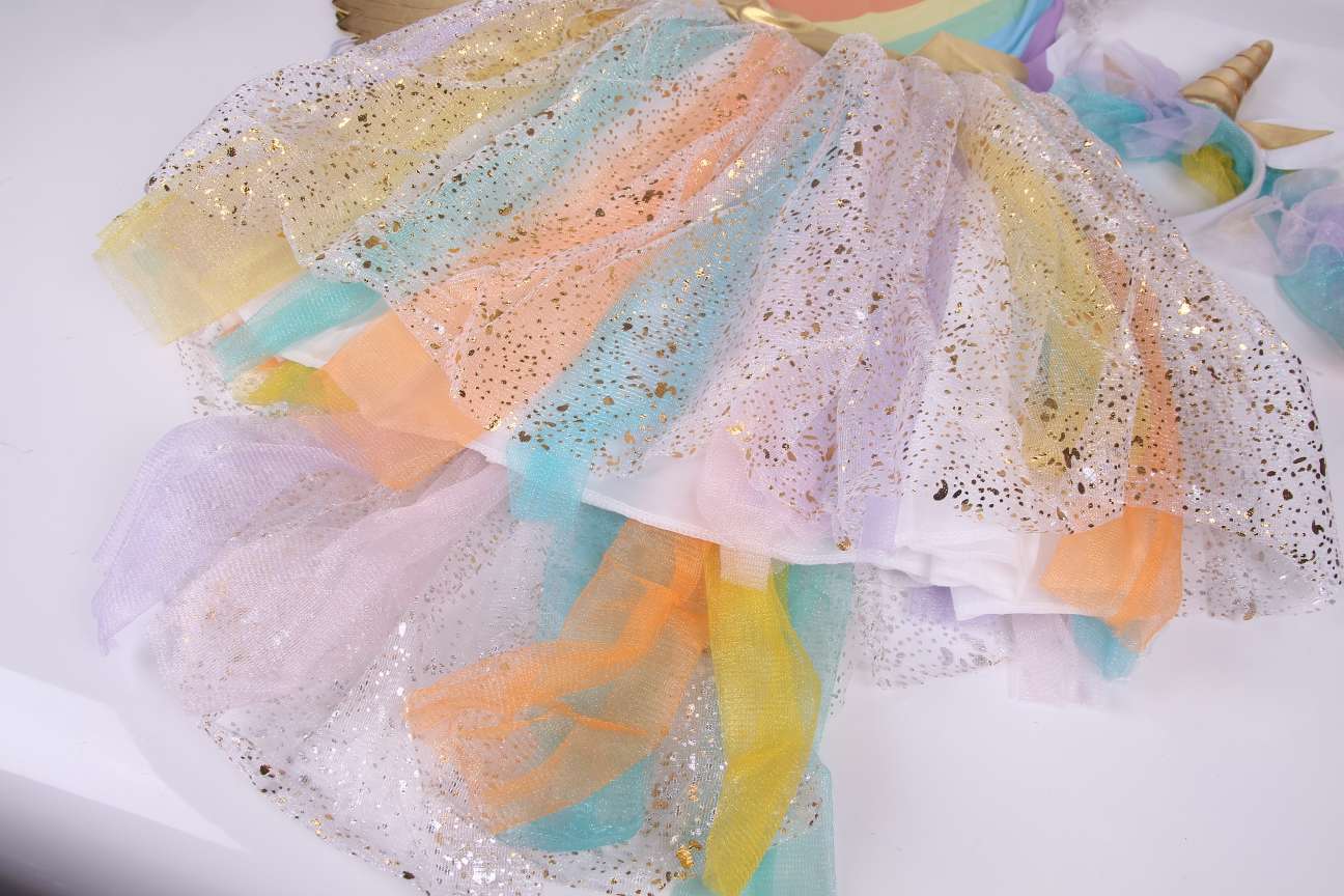 儿童表演服装公主裙独角兽 舞台表演装 万圣节服装白底实物图