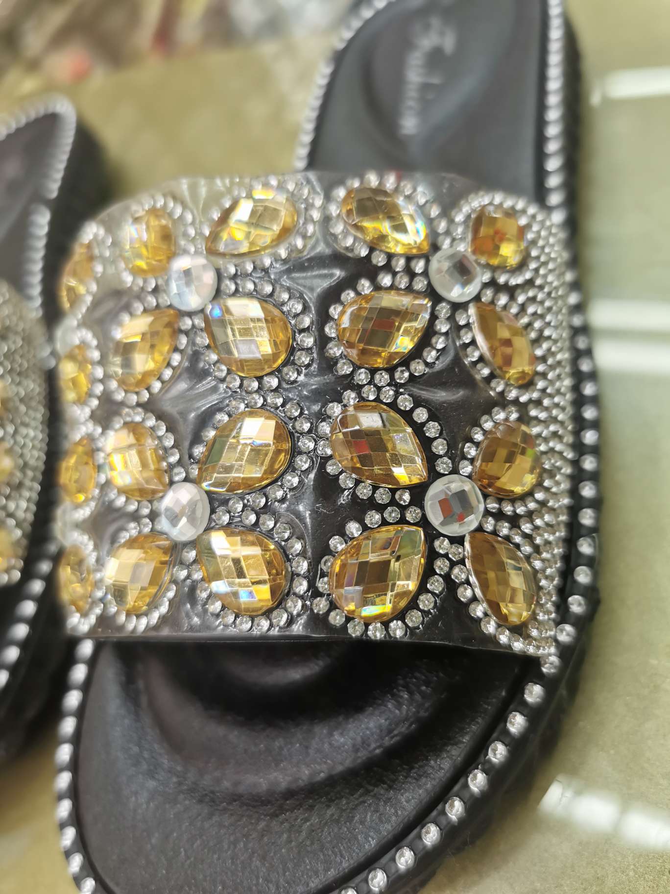 外贸爆款花朵鞋面 鞋头装饰 凉拖鞋面装饰白底实物图