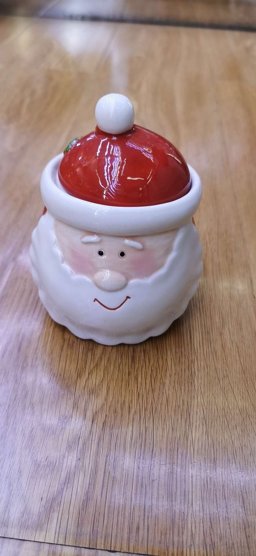 Pottery And porcelain Husband Christmas candy jar thumbnail