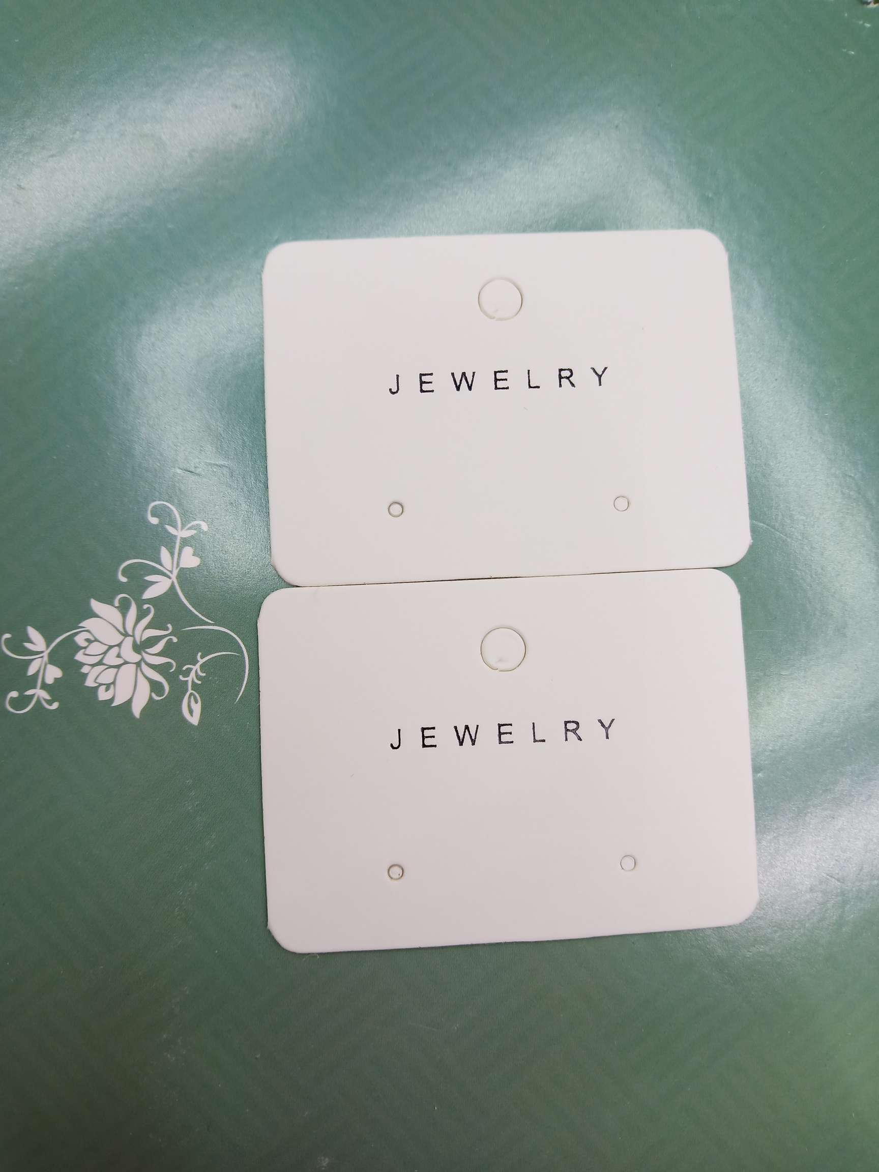 Spot fashion jewelry earrings card 350 grams of paper 5.5x4 muff film can be customized thumbnail