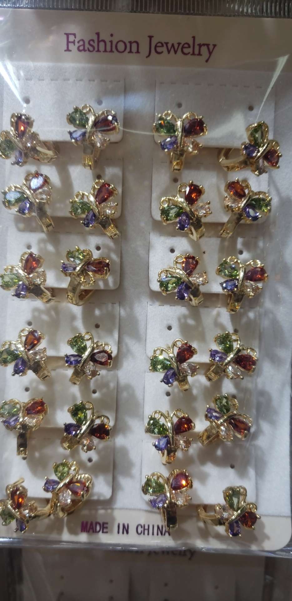 Colorful butterfly ear buckles thumbnail