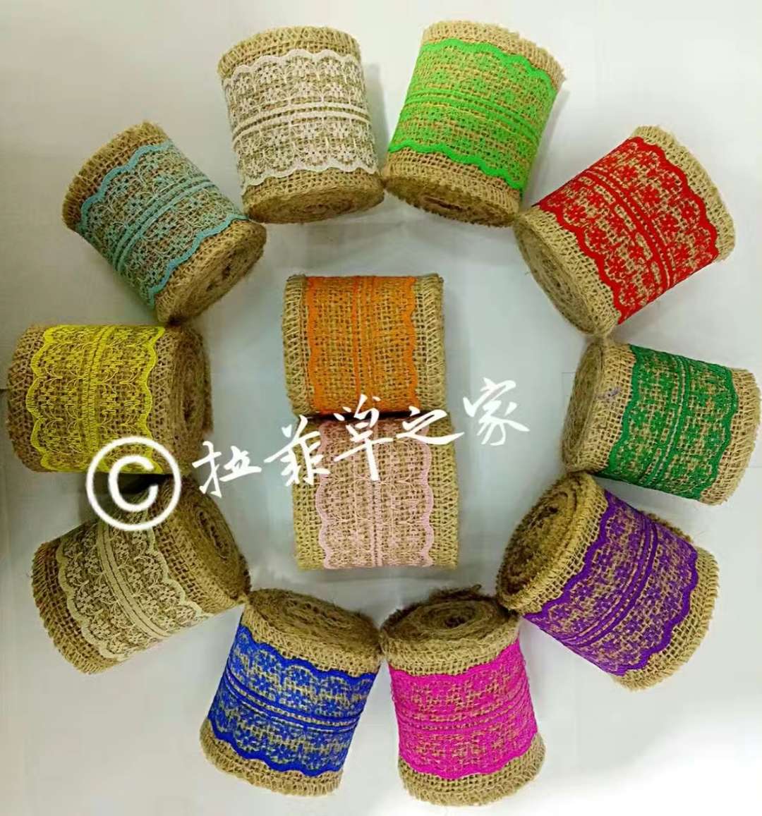 麻布带麻布卷蝴蝶结材料盒子圣诞节复活节装饰详情图10