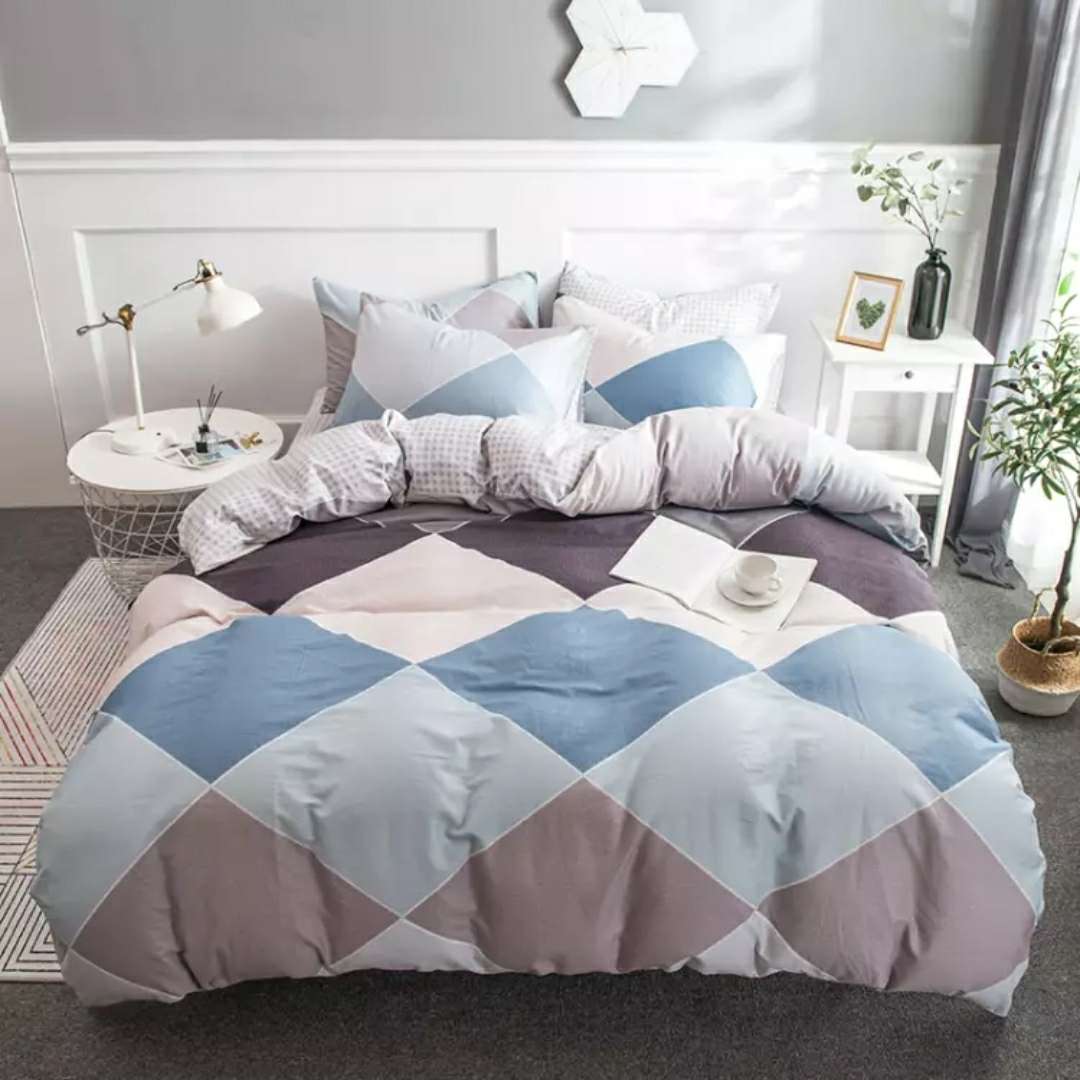 Washed cotton four-piece set pic 1