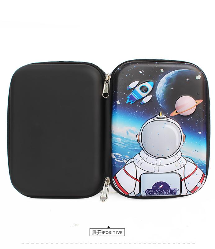 Factory Direct Sales Large Capacity Eva Astronaut Pencil Case Children's Pencil Case Primary School Students Pencil Case Multi-Functional Creative Stationery Pen Case undefined