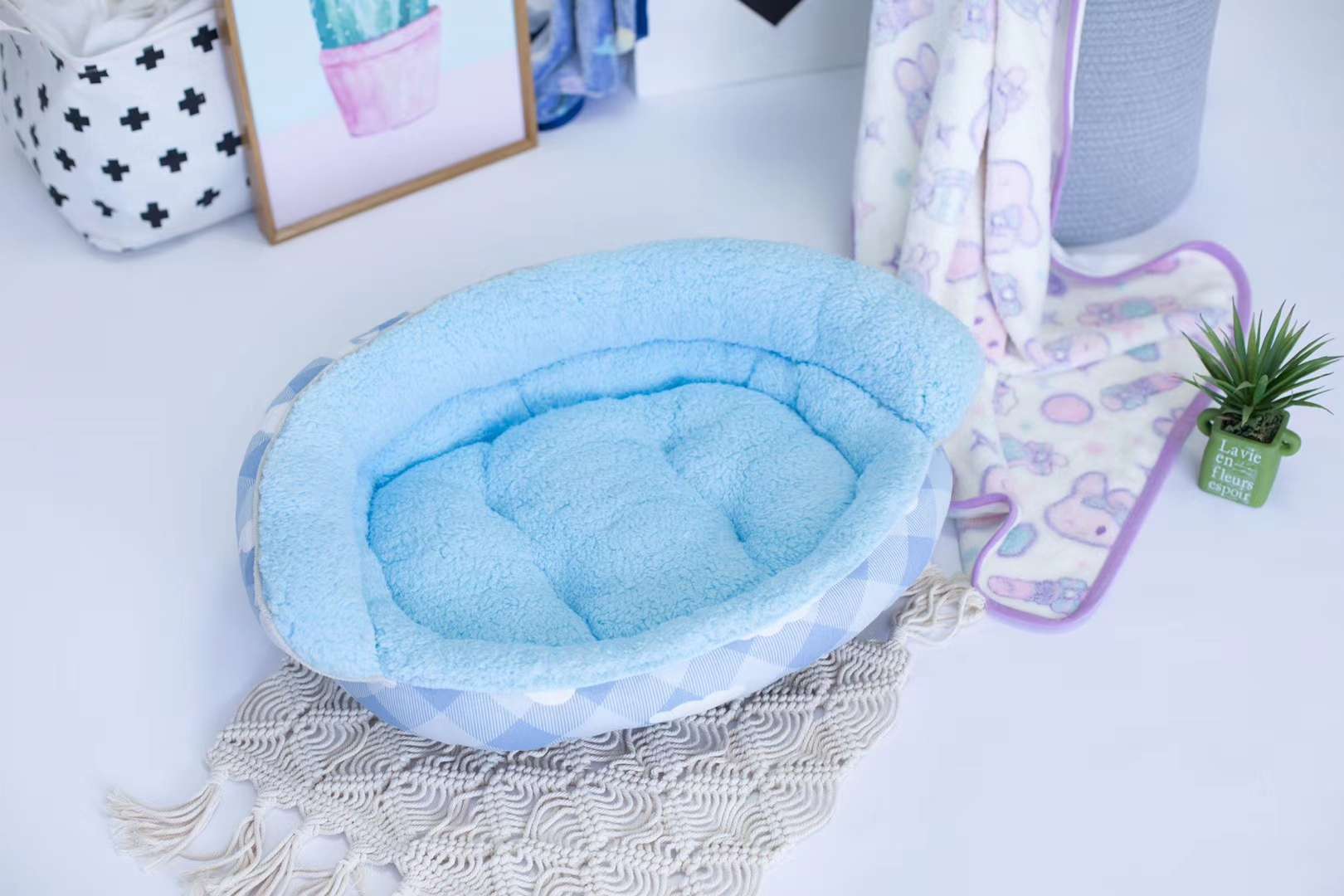 清货款窝垫🎉🎉

贝壳型窝垫，现货不多了，感兴趣的小伙伴抓紧时间联系我[转圈]

适合15斤以内的🐶🐱详情图8