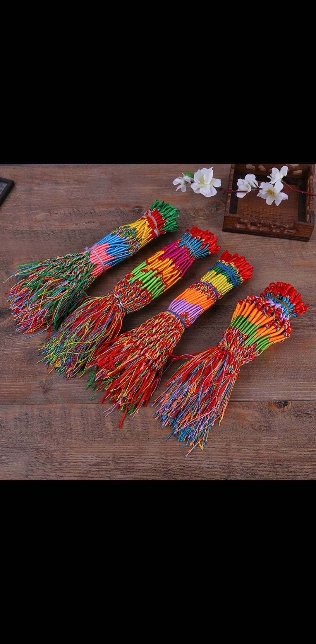 端午节五彩手链，纯手工编织手链