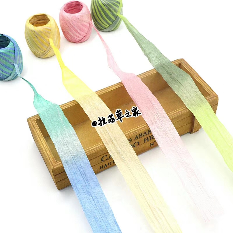 拉菲草之家拉拉纸绳拉菲草纸绳段染绳手工DIY绳子详情图8