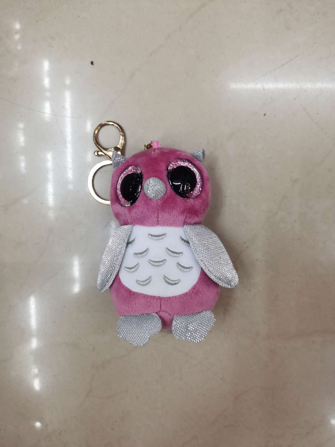 11公分猫头鹰（粉）毛绒玩具厂家批发