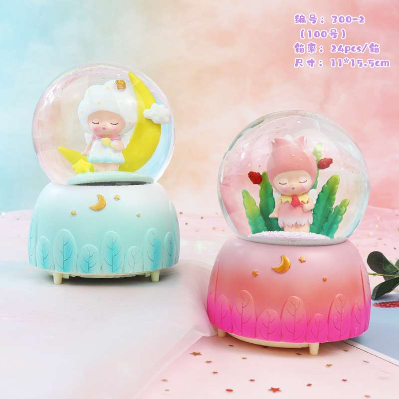 飘雪电池水晶球