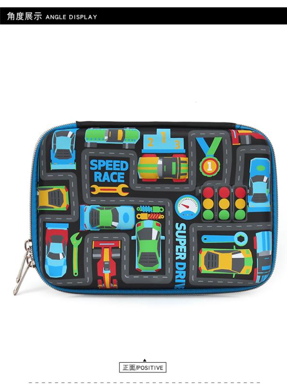 Factory Direct Sales Large Capacity Eva Silkscreen Car 🚙 Pencil Case Children's Pencil Case Primary School Students Pencil Case Multi-Functional Creative Stationery Pen Case
