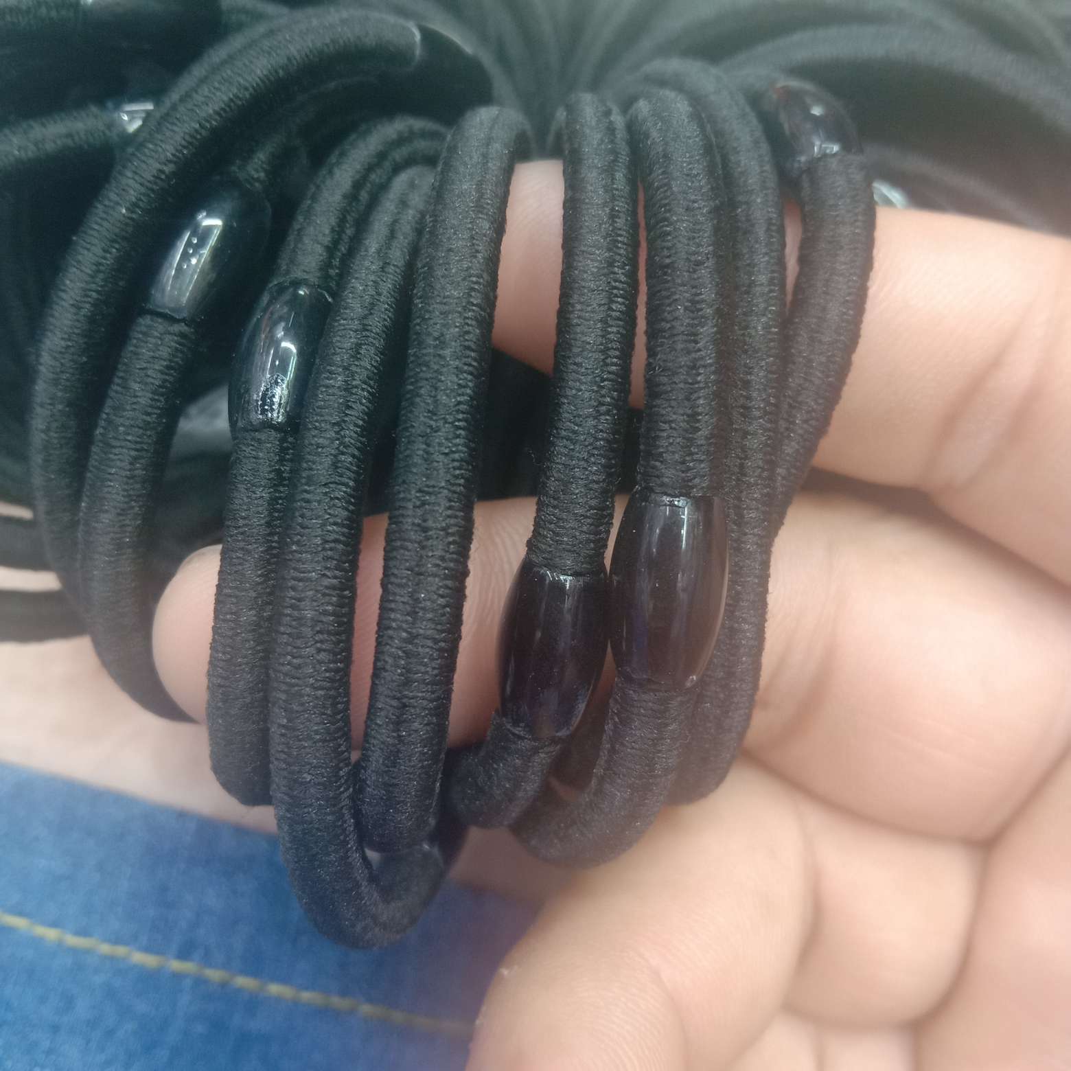 [100 pieces of clothing] simple style fashion boutique thick pull constantly rubber band hair ring fascinator ornaments thumbnail