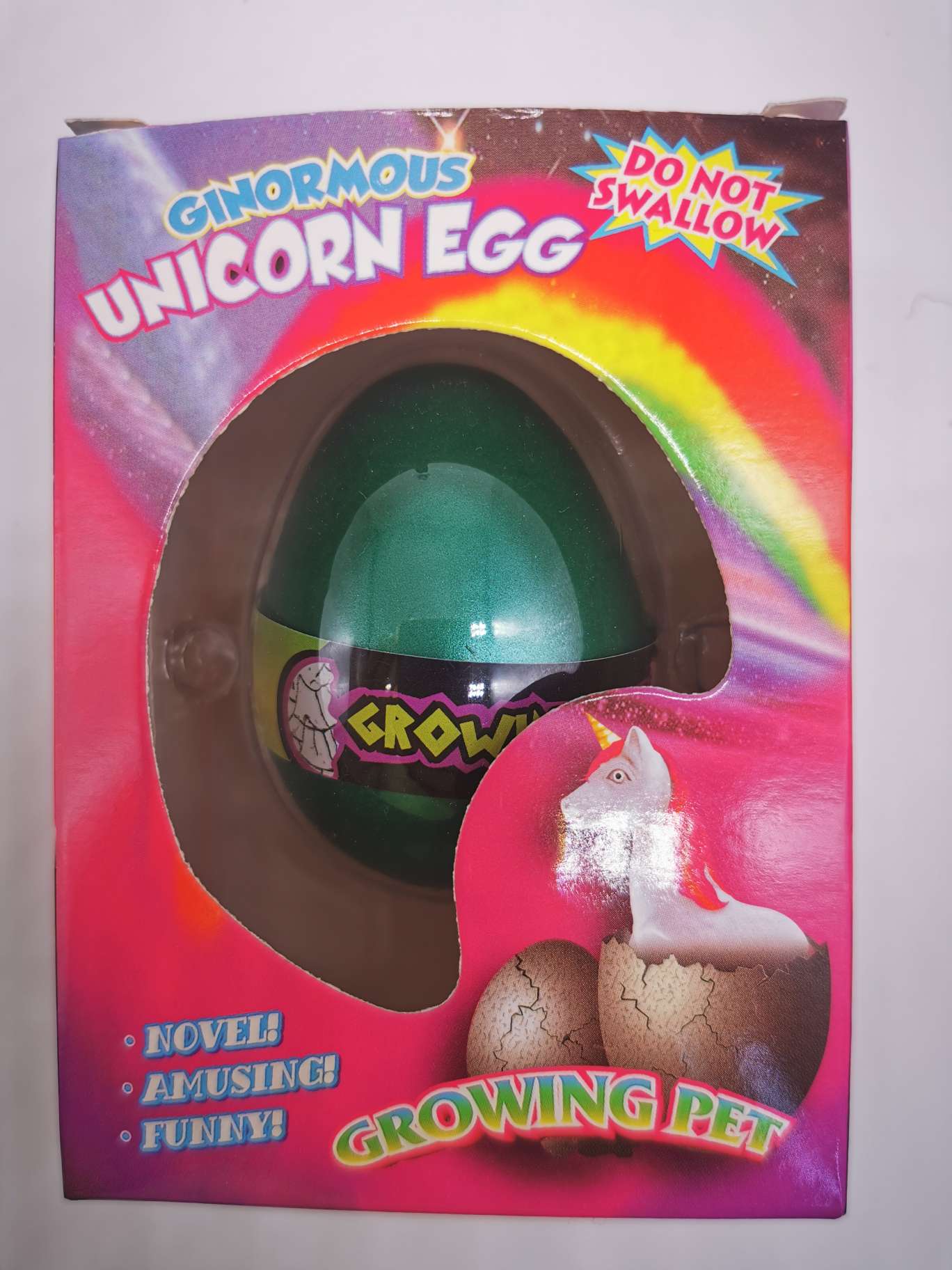 Factory direct sales, water-soaked swelling educational toys for hatching dinosaur eggs (boxed unicorn eggs) Item Picture