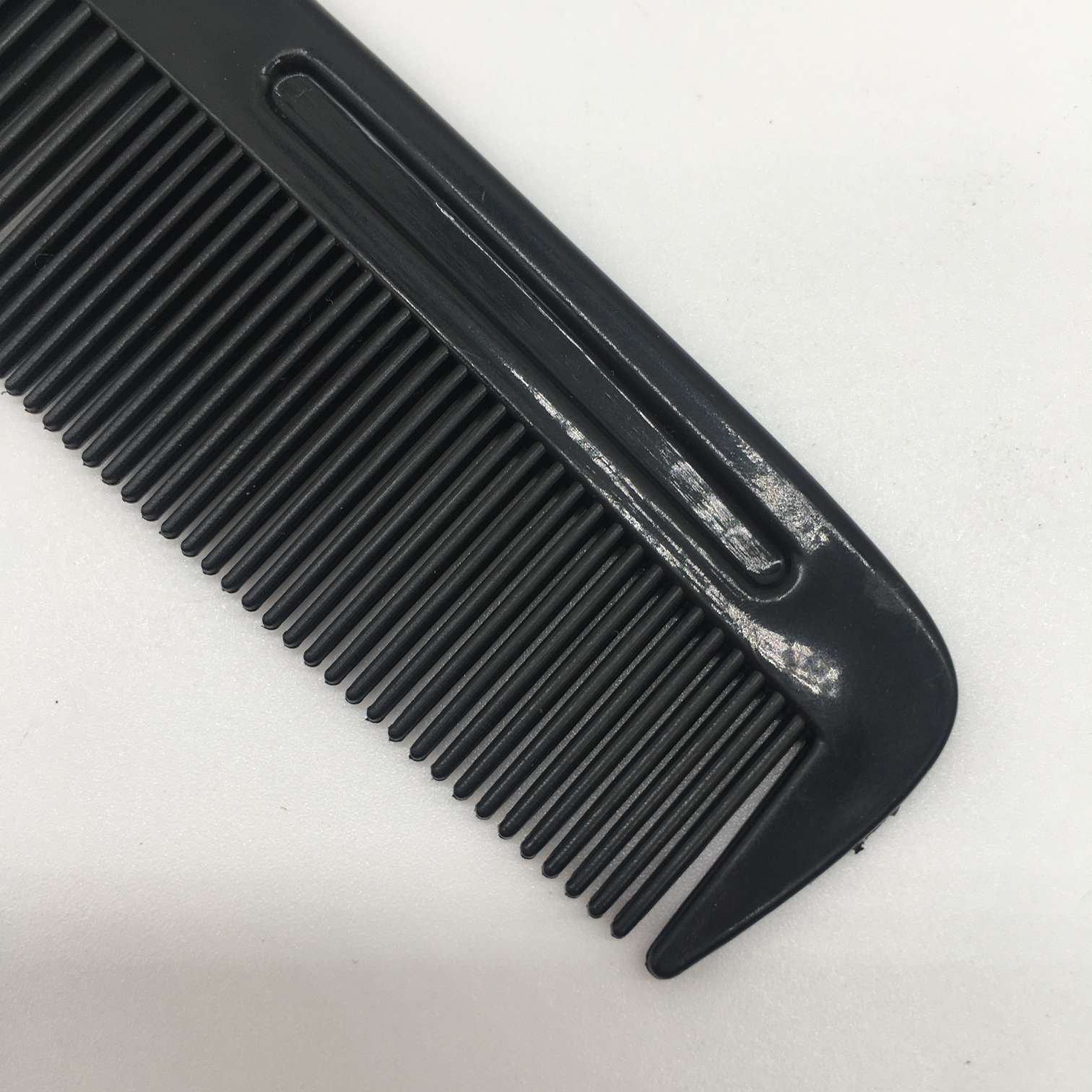 Venta directa de fábrica grosor regla de dos puntas peine de pelo de plástico doméstico negro peine de pelo herramientas de pelo accesorios de pelo 369 Application Scenario