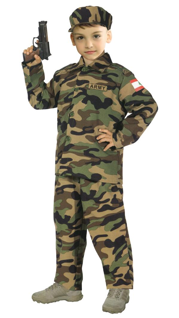 儿童表演服迷彩服 舞台表演装 万圣节服装图