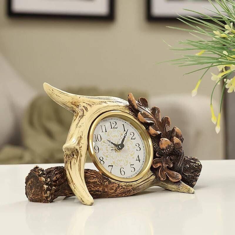 Manufacturers direct resin restoring ancient roots carved clocks and watches furnishing pieces, decorative pieces thumbnail