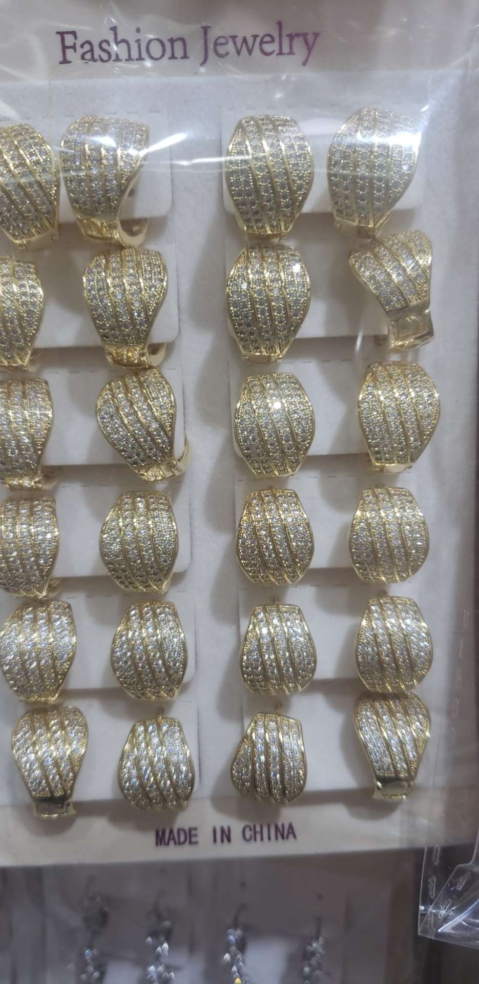 Multi-zirconium microstud earring thumbnail