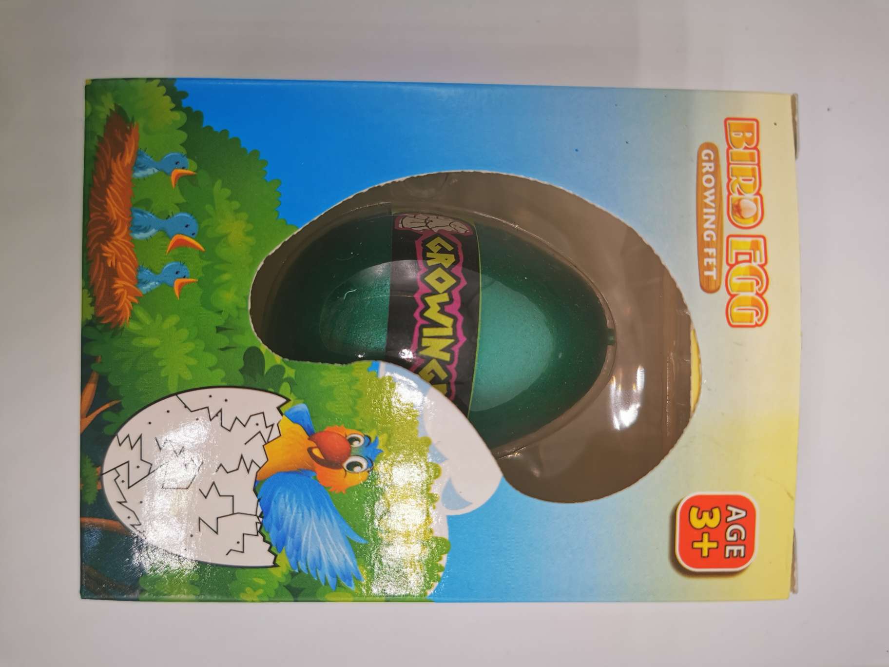 厂家直销，泡水膨胀益智玩具孵化恐龙蛋（盒装小鸟蛋）详情图2