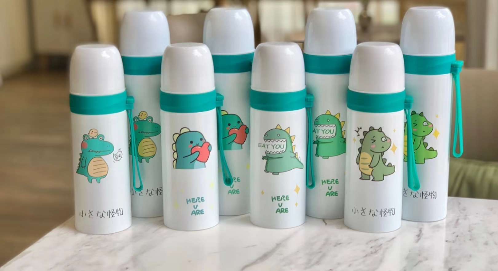 New type plastic lift insulation portable vacuum cup cartoon vacuum cup