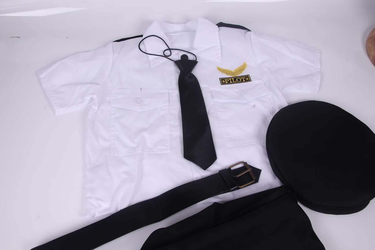 Children's performance costumes, captain's costumes, stage performance costumes, Halloween costumes details Picture