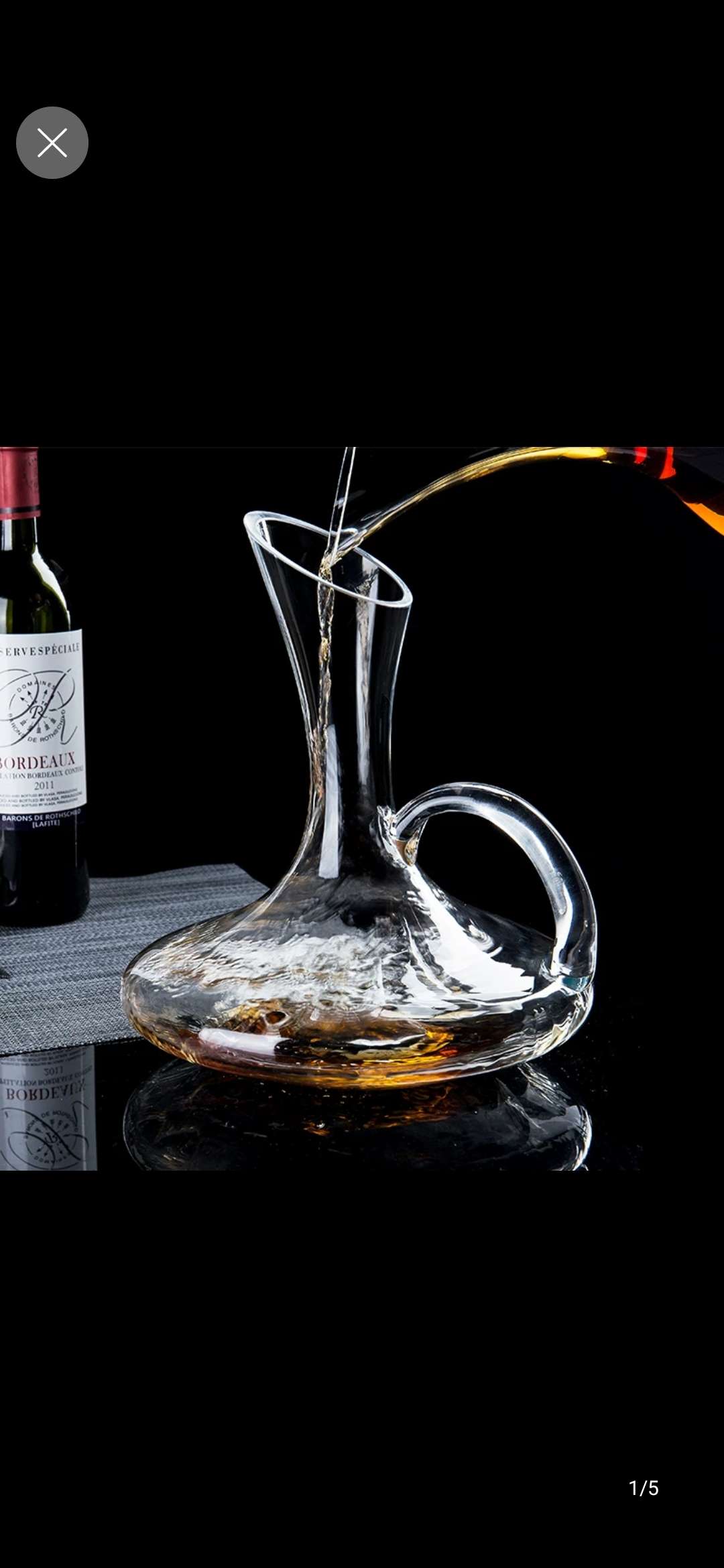 2000 ml European wine decanter household hotel glass wine personalized creative wine dispenser quick dispenser thumbnail